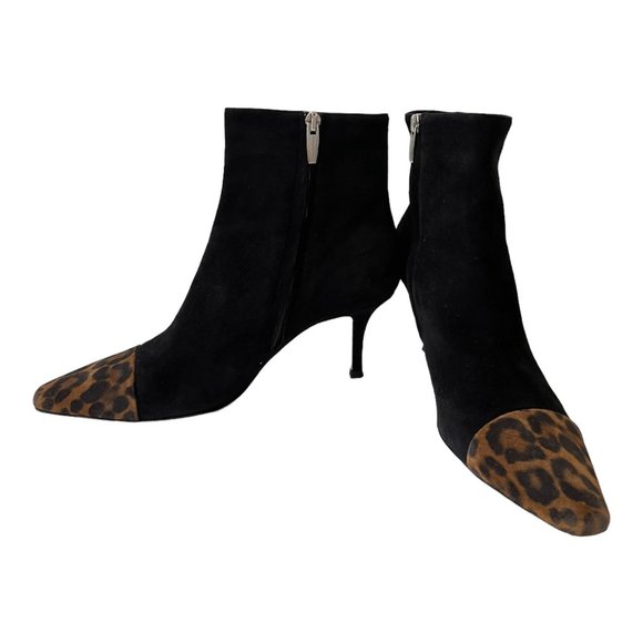 Gianvito Rossi Lucy 70 ankle boot in Suede and animal print Size EU 37, US 7 - Picture 3 of 12